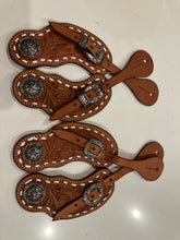 Load image into Gallery viewer, Buckstitch Concho Spur Straps