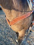 Breastcollar Tooled Buckstitch 3 Piece