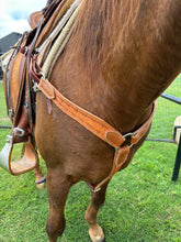 Load image into Gallery viewer, Breast Collar 3 piece Heavy Harness Leather
