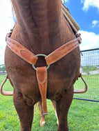 Breast Collar 3 piece Heavy Harness Leather