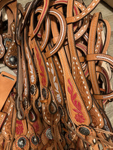 Load image into Gallery viewer, Headstall - Floral Painted
