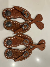 Load image into Gallery viewer, Buckstitch Concho Spur Straps
